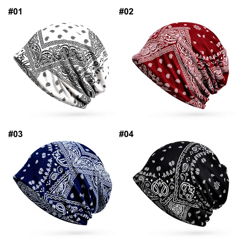 

Hot Sale Unisex Beanie Hats Scarf Set Breathable Hat Skull Cap Neck Warmer Elastic Cotton Hat and Scarf for Men Women