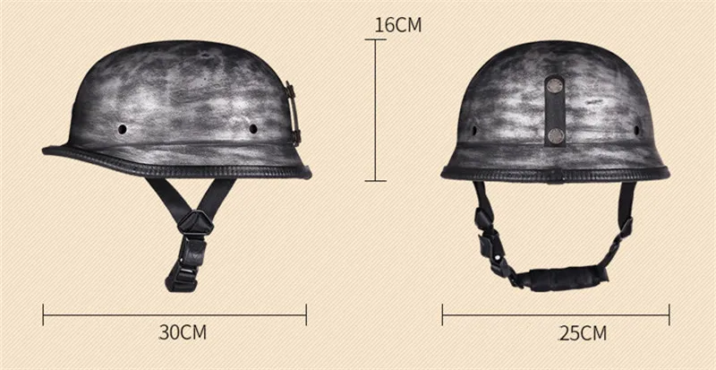 Мотоциклетный шлем уникальный винтажный полулицевой в немецком стиле 4 типа M/L/XL |