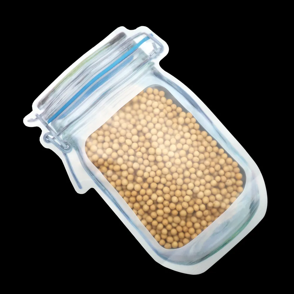 25 шт многоразовый мешок для бутылок Mason Jar пластиковая упаковка стойкая