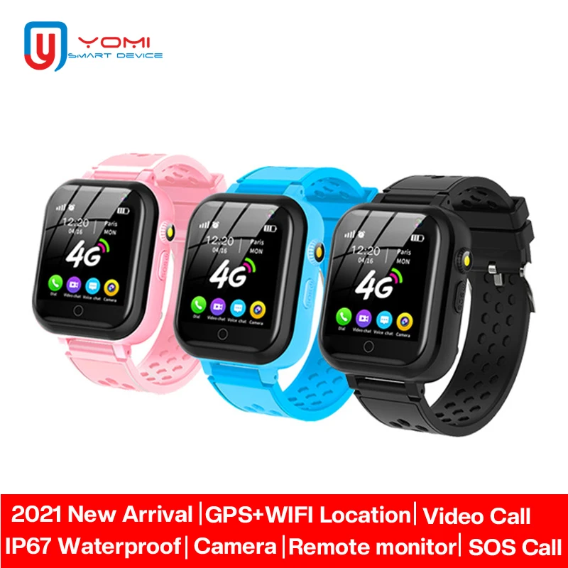 

Смарт-часы Детские 4G, IP67, GPS, Wi-Fi