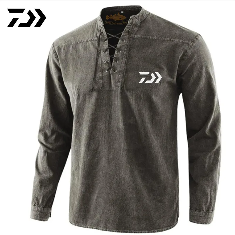 

2021 New Daiwa Fishing Clothing Quick-Drying casual shirt Sports Hiking Fishing Shirts Long Sleeve Fishing Clothes