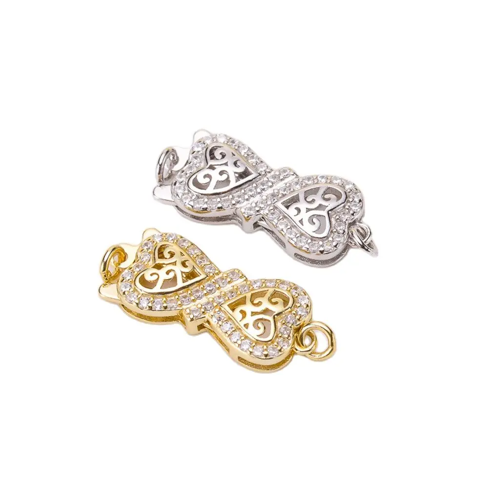 

Real S925 Sterling Silver Clasp Hooks End Connectors For DIY Jewelry Making Necklace Bracelet Accessories