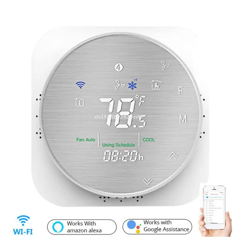 

Smart Heat Pump US Standard WiFi Smart Thermostat Temperature Controller Dropship