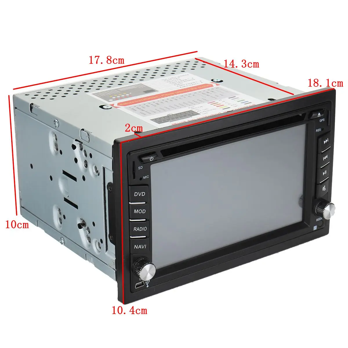 universal Car Radio Double 2din Car DVD Player GPS Navigation In dash 2din Car bluetooth FM Stereo Audio Auto Radio Touch Screen
