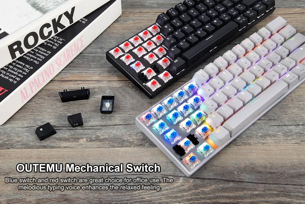 MOTOSPEED CK62 клавиатура Проводная/Bluetooth клавиатура двойной режим механическая клавиатура 61 клавиши RGB светодиодный подсветка игровая клавиатура