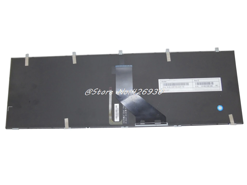 Клавиатура для ноутбука CLEVO W370ET MP-13H86E0J430 MP-12A36E0-4301W Испанский SP W350ET W350ETQ W350SKQ W350SSQ W370SK