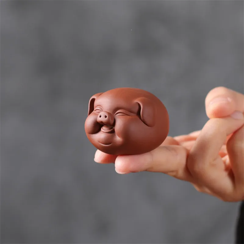 Мини пурпурная глина милый бутик удачи животное автомобиль украшение маленький