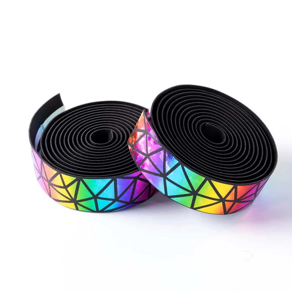 

Road Bike Handlebar Tape Bike Accessories 1 Pair Cycling Reflective Tape Soft PU EVA Anti-Slip Bycicle Bicycle Bar Tape