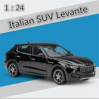 132 scale model diecasts metal alloy italy levante suv car luxury grand sports vehicles toy collection display for children
