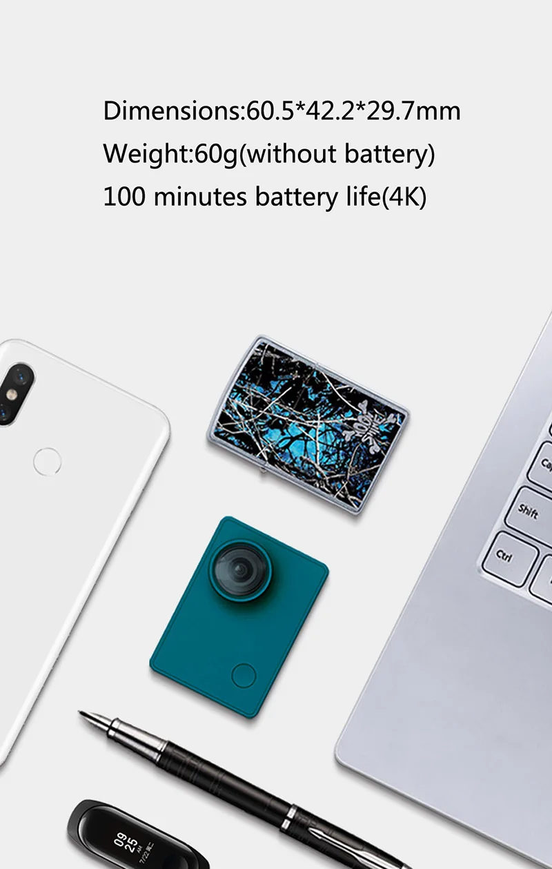 Xiaomi Mi Seabird 4K Экшн-камера 4 k/30FPS Hisilicon Hi3559 wifi Подводная Водонепроницаемая спортивная видеокамера