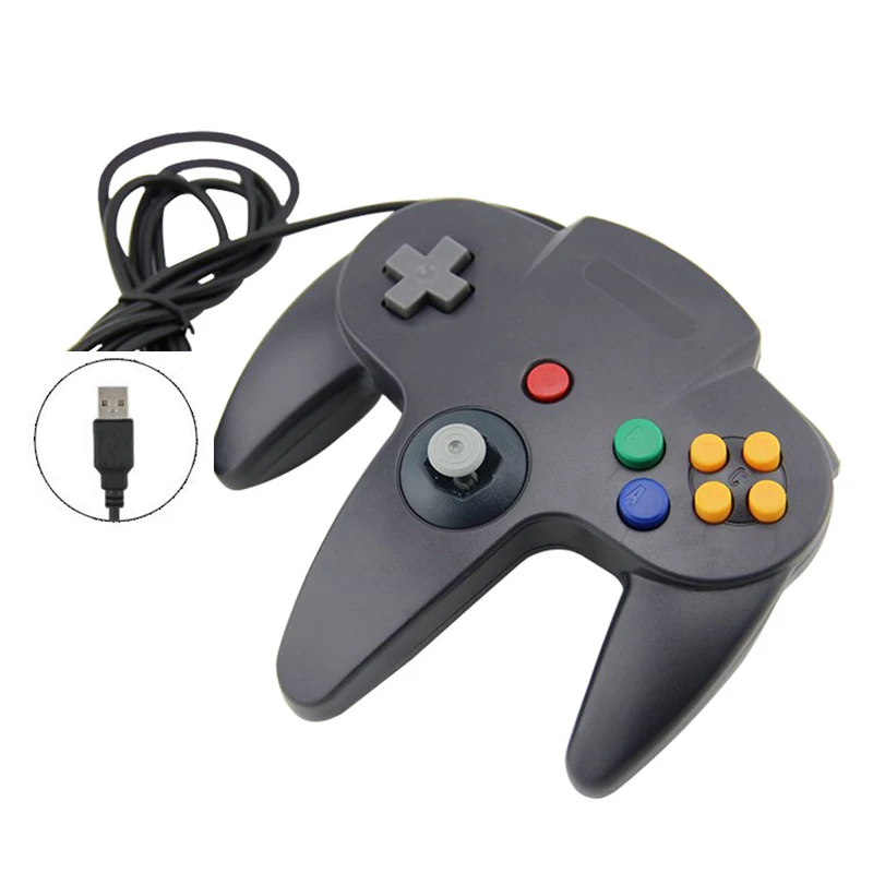 Для N64 геймпад Joypad USB проводной игровой джойстик коврик для Nintendo Gamecube куб Mac