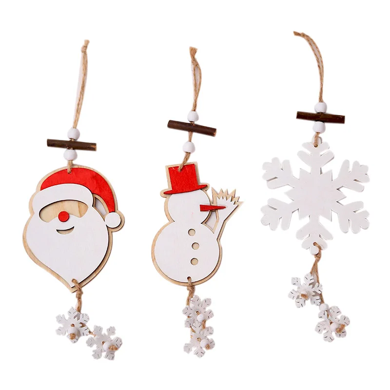 Креативное Рождественское украшение для дома сделай сам деревянный шпагат Санта