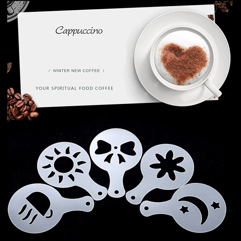 16 шт. трафареты для бариста кофе латте капучино | Дом и сад