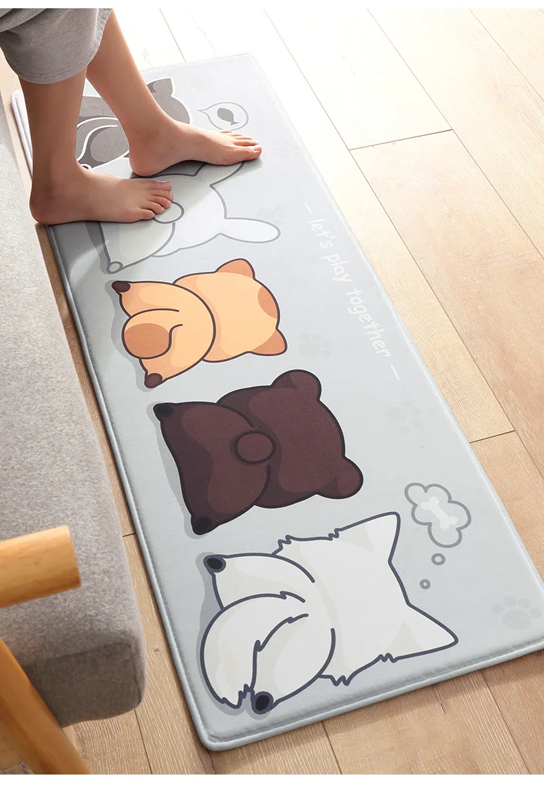 

Floor Mat Door Mat Bathroom Non-Slip Mat Bathroom Entrance Floor Mat Household Bathroom Absorbent Carpet Kitchen Floor Mat