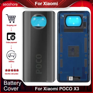 Original For Xiaomi POCO X3 Battery Cover For Xiaomi POCO X 3 Rear
Battery Cover Housing Back Case Replacement Parts