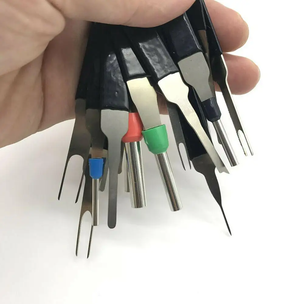 

18PCS/Set Car Withdrawing Needles Removal Tool Plug Circuit Board Wire Harness Terminal Wire Harness Needle Withdrawing Tools