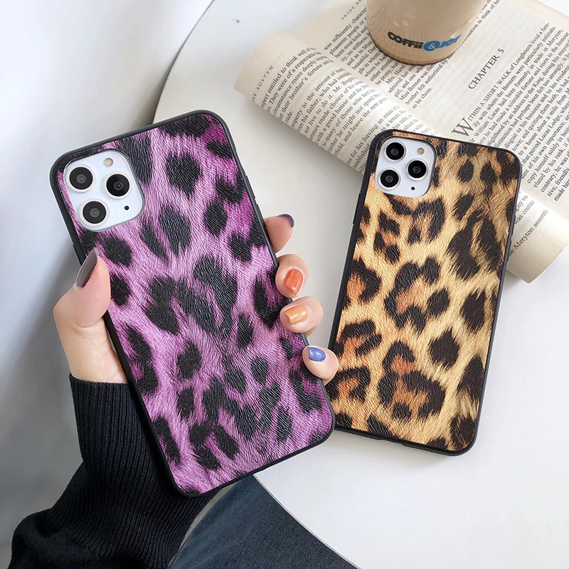 Чехол для телефона с леопардовым узором iPhone 11 Pro Max 6 6S 8 7 Plus чехол Роскошная мягкая
