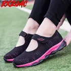 Женские низкие кроссовки, спортивная обувь большого размера для женщин, Нескользящие кроссовки на липучке для бега, Летняя женская обувь на платформе, 2021, B4