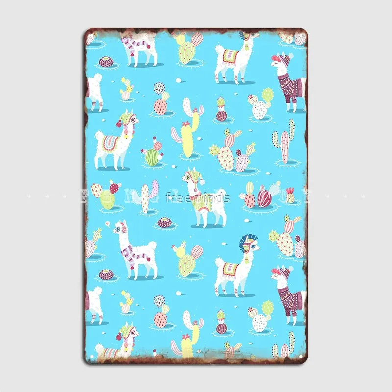 

Рисунок Альпака металлический плакат плакаты клубный бар дизайн стены роспись жестяной знак плакат