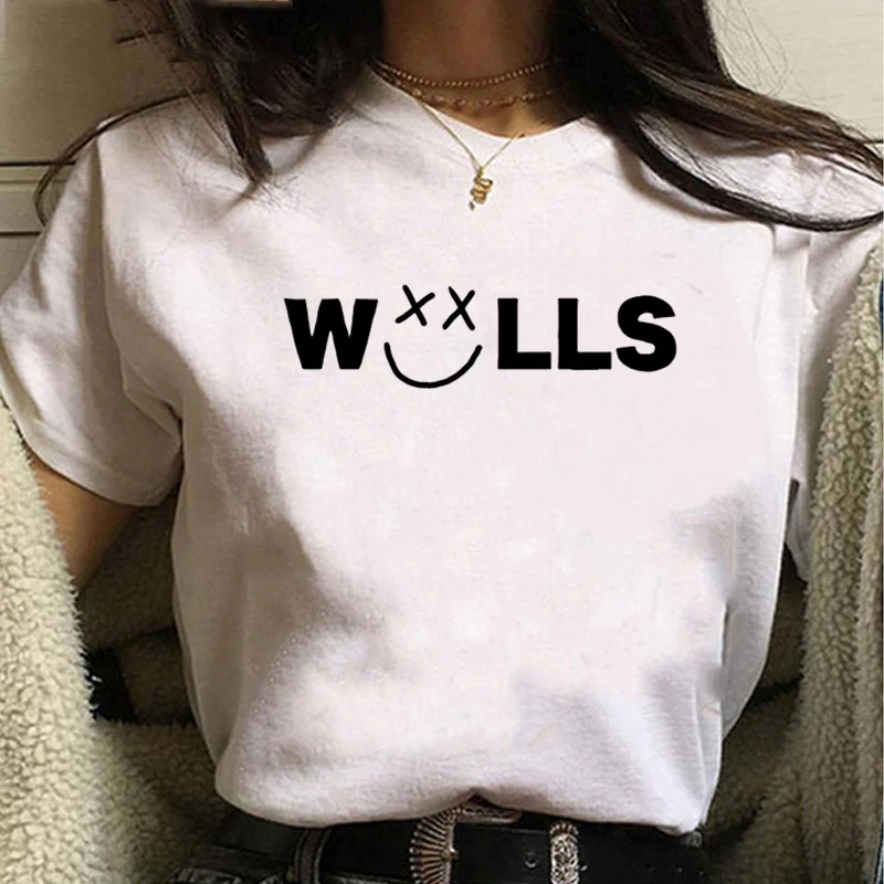 

Women Kawaii Cartoon Miss You Smiley Face Graphic Tees Louis Tomlinson T Shirt One Direction Hip Hop Tops Unisex T-shirt Female