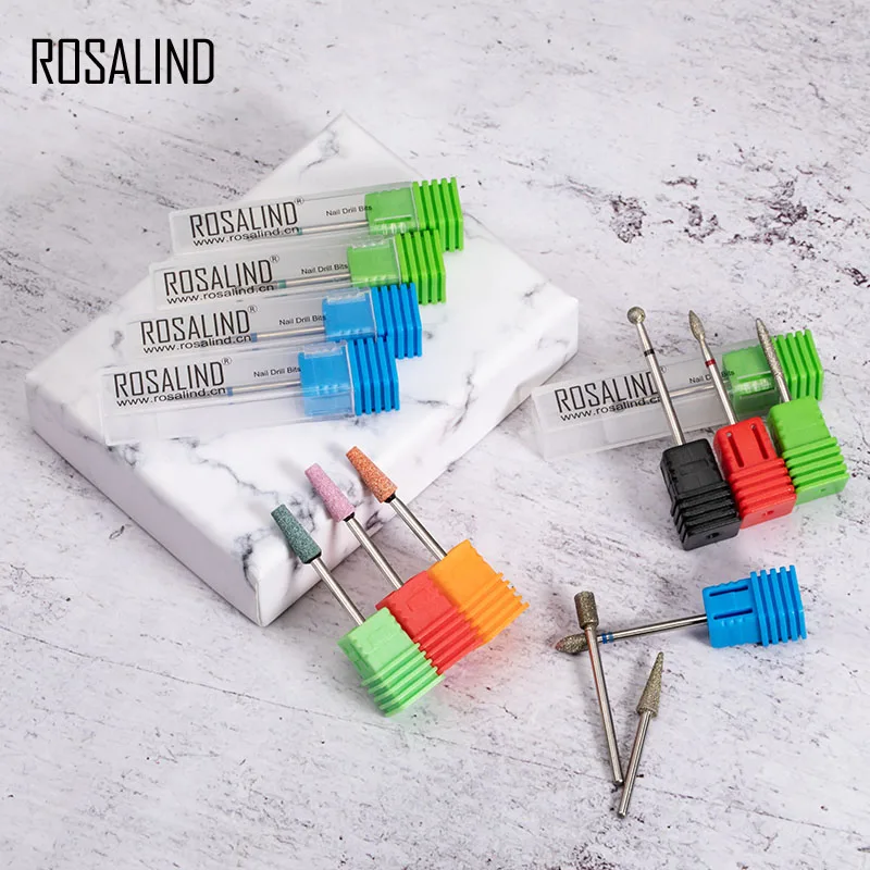 ROSALIND Electric Manicure Grinding Nail Drill Bit Machine Accessories Art Tool Files For Pedicure | Красота и здоровье