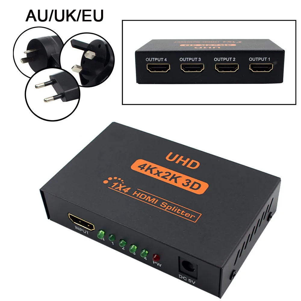 Proble usb-хаб Ultra HD 4K 1 в 4 высокоскоростной выход 3 2 GMbsp порта 3D HDMI Сплиттер