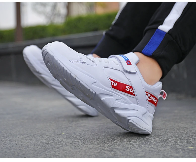Autumn and winter leather sneakers cheap boys shoes casual shoes