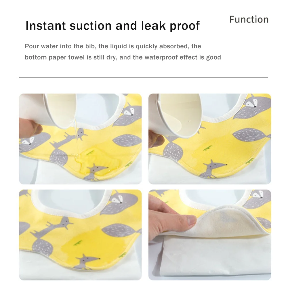 

Baby Petal Bibs Newborn Baby Kids Cotton Cartoon Patten Bibs Saliva Feeding Apron Keep Warm Soft Feeding Saliva Towel