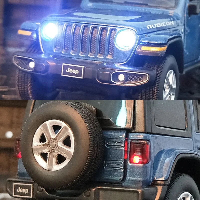 Модель автомобиля из сплава Jeeps Wrangler Rubicon 1:32 Литые и игрушечные металлические