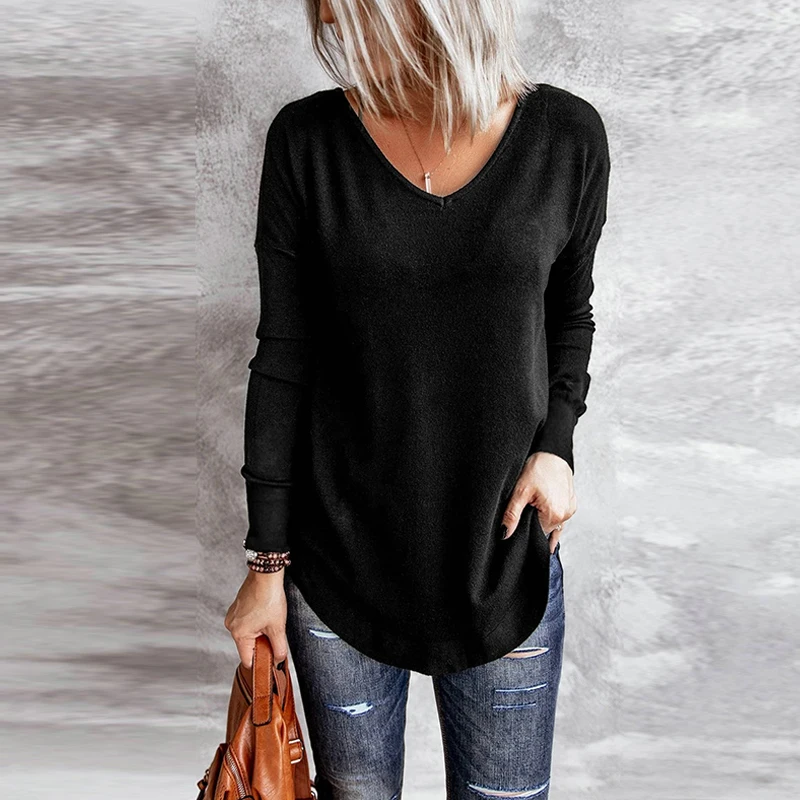 

Casual Black Hollow Out Long Sleeve Women Blouse Long Sleeve Tops and Shirt Winter Tops Women