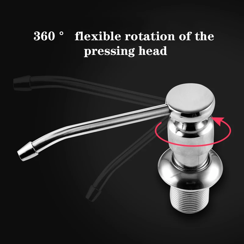 Диспенсер для мыла кухонной раковины ABS пластик встроенный насос лосьона