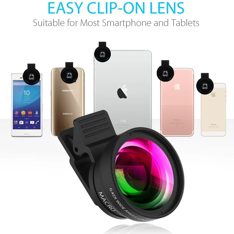 Tongdaytech 2IN1 HD Mobile Phone Camera Wide Angle Lens Telescope Macro Lens for Iphone 11 Pro Samsung Xiaomi Lente Para Celular images - 6