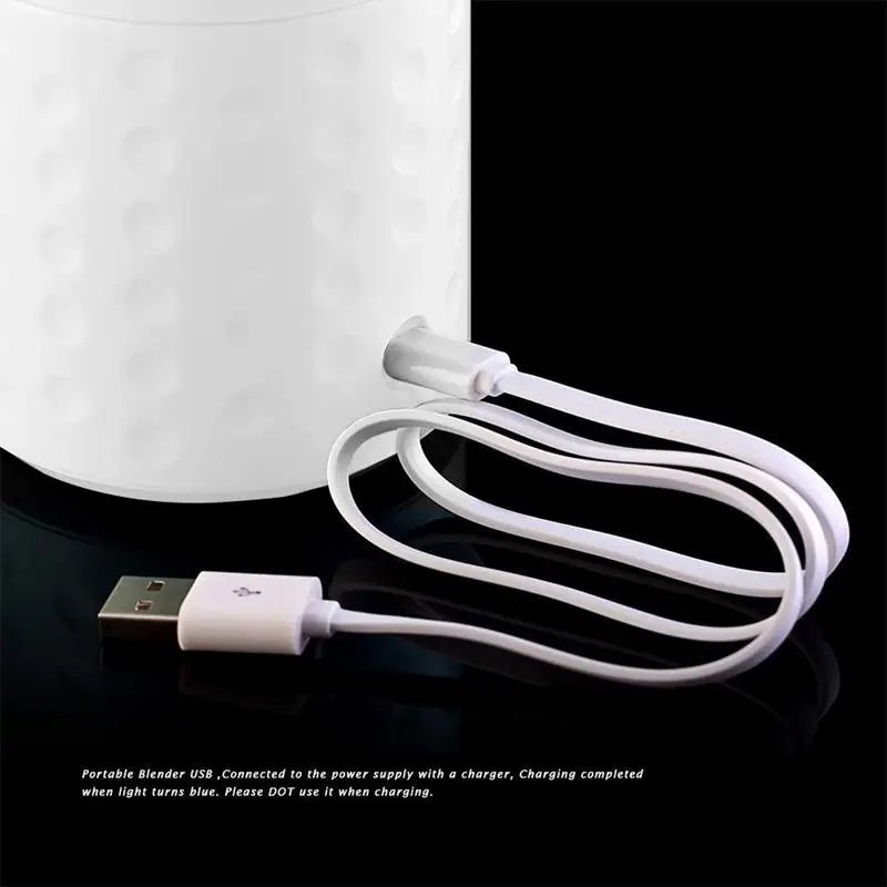 

Portable Blender, Smoothie Blender USB Juicer Cup, 17oz Fruit Mixing Machine with 4000mAh Rechargeable Batteries, Detachable Cup