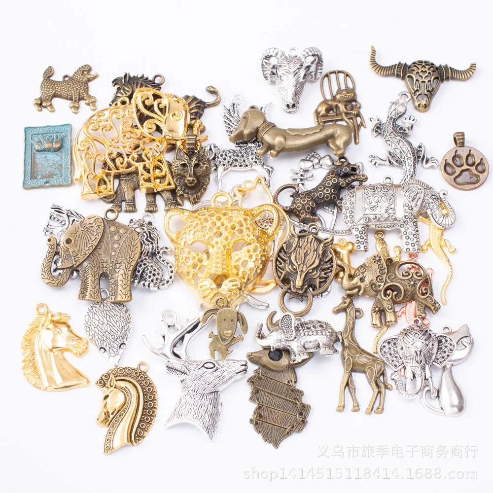 

Mixed 100Gram Terrestrial animal Charm Pendants for Bracelet Necklace Jewelry Accessory DIY Craft Jewelry Making AL800024
