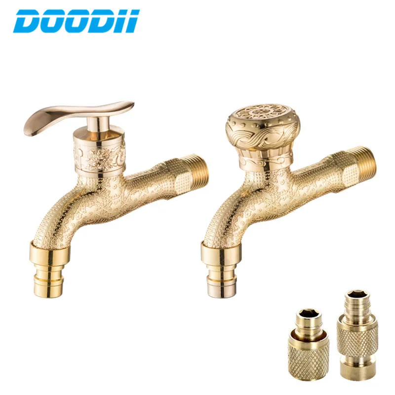 Античный бронзовый водопроводный кран садовый настенный декоративный для