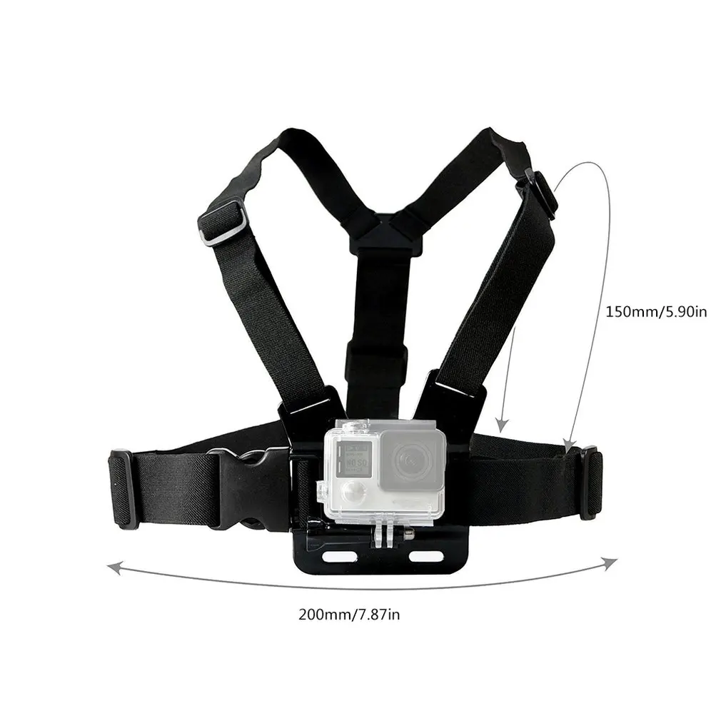 

Chest Strap Mount Belt Sport Cam Fix for Gopro Hero 7/6/5 4K Action Camera Chest Mount Harness for SJCAM SJ4000 Bundle 1 Plastic