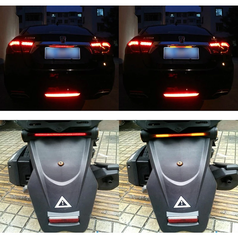 Плавный поворотный сигнал автомобиля светильник вая полоса номерного знака 3258