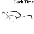 2021 год, LuckTime, металлическая оправа для очков, женские очки кошачий глаз, новые классические полные оптические оправы для очков по рецепту #7585