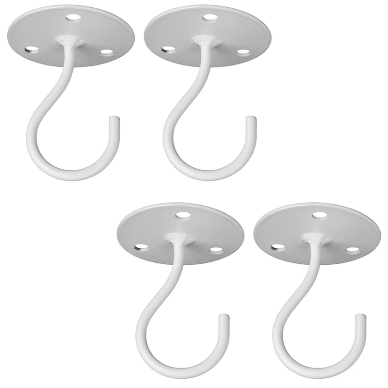 

Ceiling Hooks for Hanging Plants,Metal Heavy Duty Wall Hangers for Planters, Include Professional Drywall Anchors 4-Pack