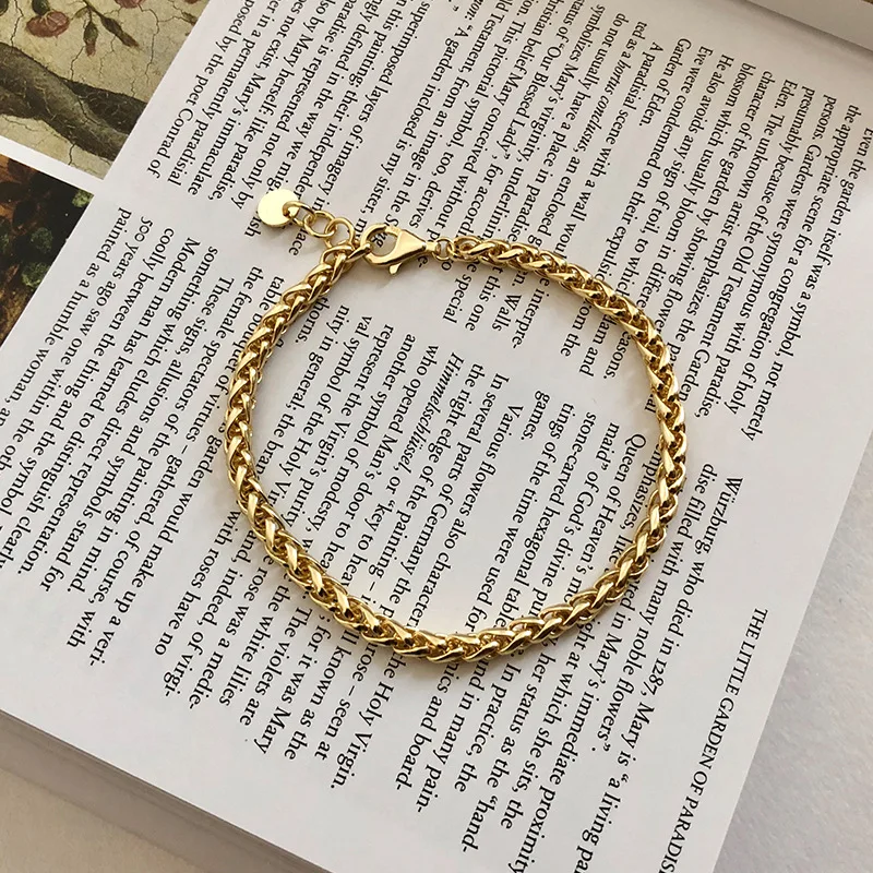 

Женский браслет из серебра 925 пробы, 18 карат