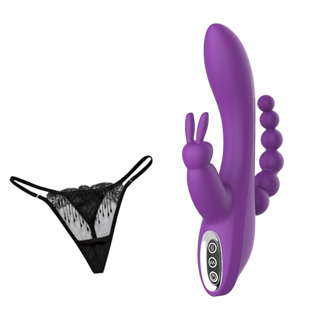 Горячий 12-частотный Мощный вибратор кролик Стимулятор клитора Массажер точки G