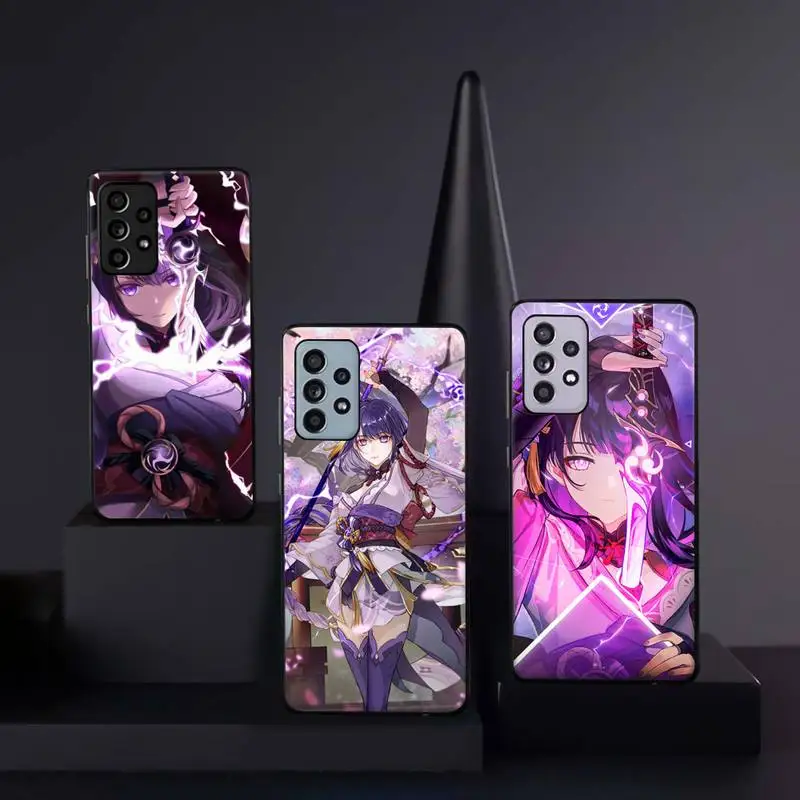 

Genshin Impact Raiden Shogun Phone Case For Samsung galaxy A S note 10 12 20 32 40 50 51 52 70 71 72 21 fe s ultra plus