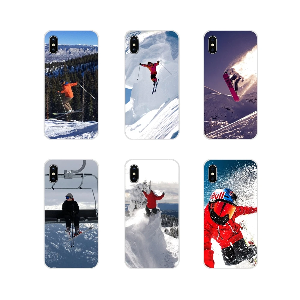 Прозрачный чехол из ТПУ для Xiaomi Redmi 4A S2 Note 3 3S 4 4X5 Plus 6 7 6A Pro Pocophone F1 Snow Or Die Ski Snowboard Sport |