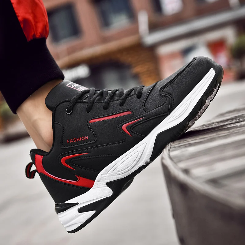 Man Sneaker Hot For Men Brand Outdoor High Top Shoes leather Warm Winter Walk Casual Shoes Male Shoes Trend Zapatos Hombre 39 48