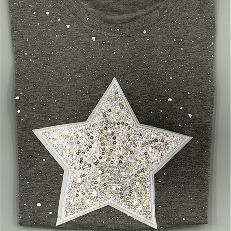 S 2XL летние повседневные футболки серого и черного цвета свободные топы с