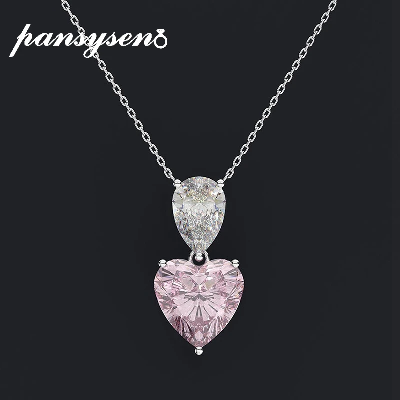 Романтическая подвеска в виде сердца из кварца цитрина лаборатория моисанит