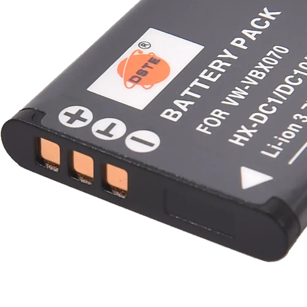 Аккумулятор DSTE для фотоаппарата 2 шт. Panasonic VW-VBX070 DC2 DC10 DC15 WA10 | Электроника