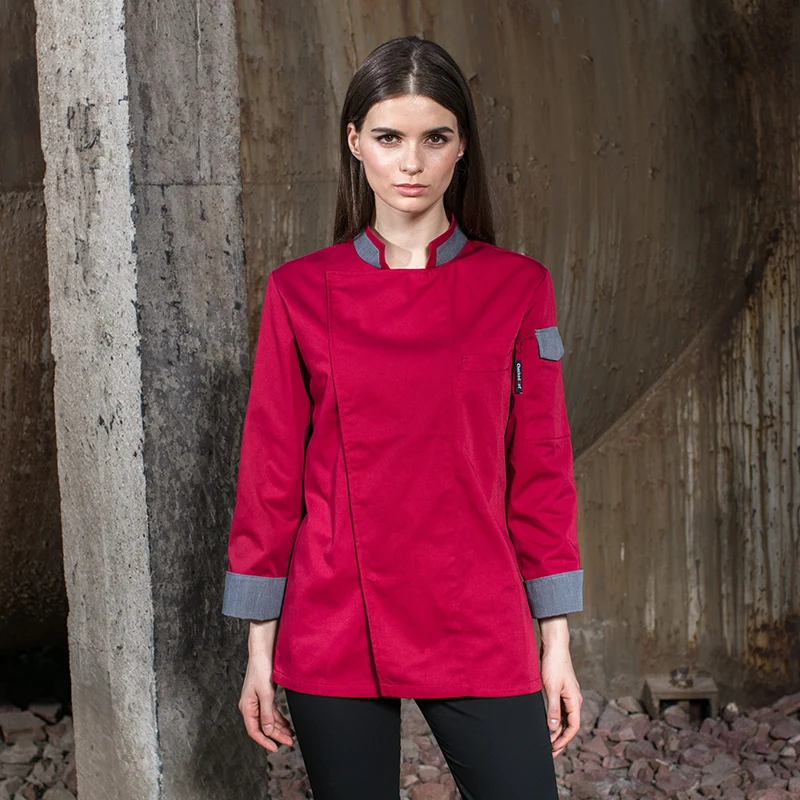 Форма шеф повара с длинным рукавом для ресторана унисекс 2020|kitchen clothing|chef clothesfood