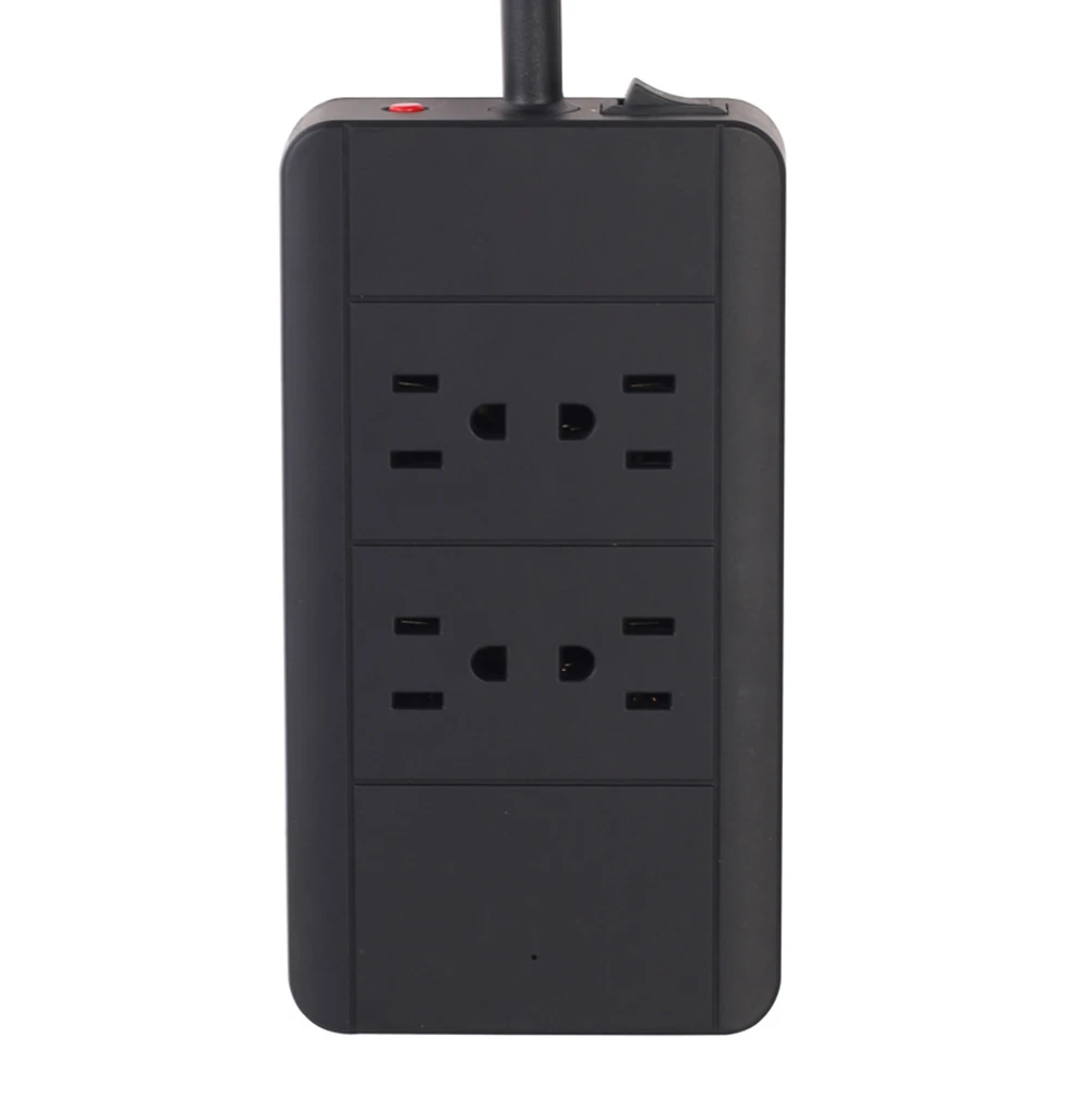 Сетевой фильтр, сетевой фильтр, 4 USB розетки переменного тока, штепсельная розетка США с USB 4 портами QC3.0, быстрая зарядная станция, 6 футов/1,8 м, удлинитель