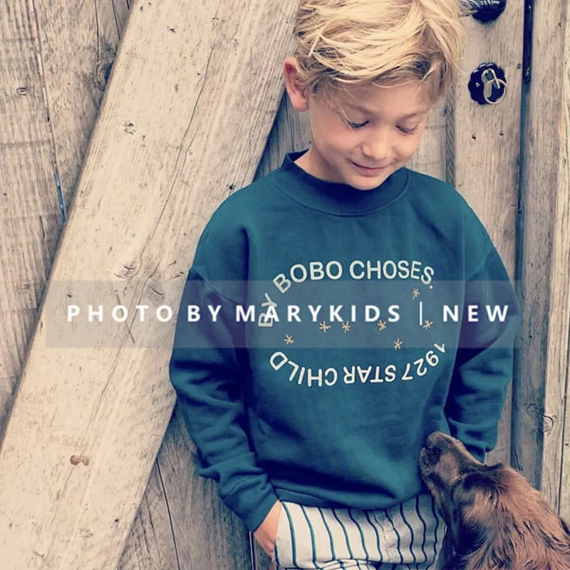 2019 BC Kids AW/Новое поступление детский осенний свитер модные топы с принтом для